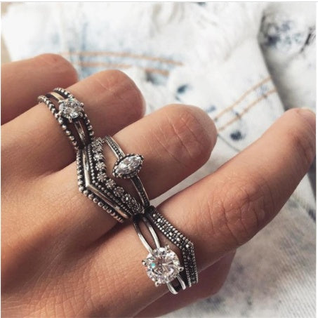 Diamond set ring jewelry