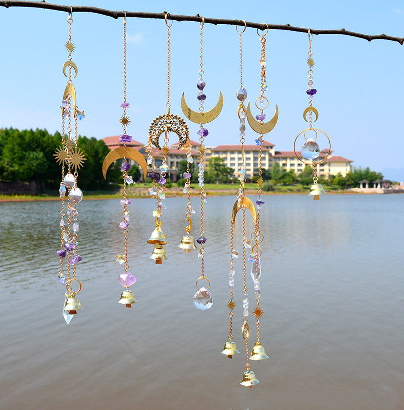 Natural Amethyst Star Moon Accessories