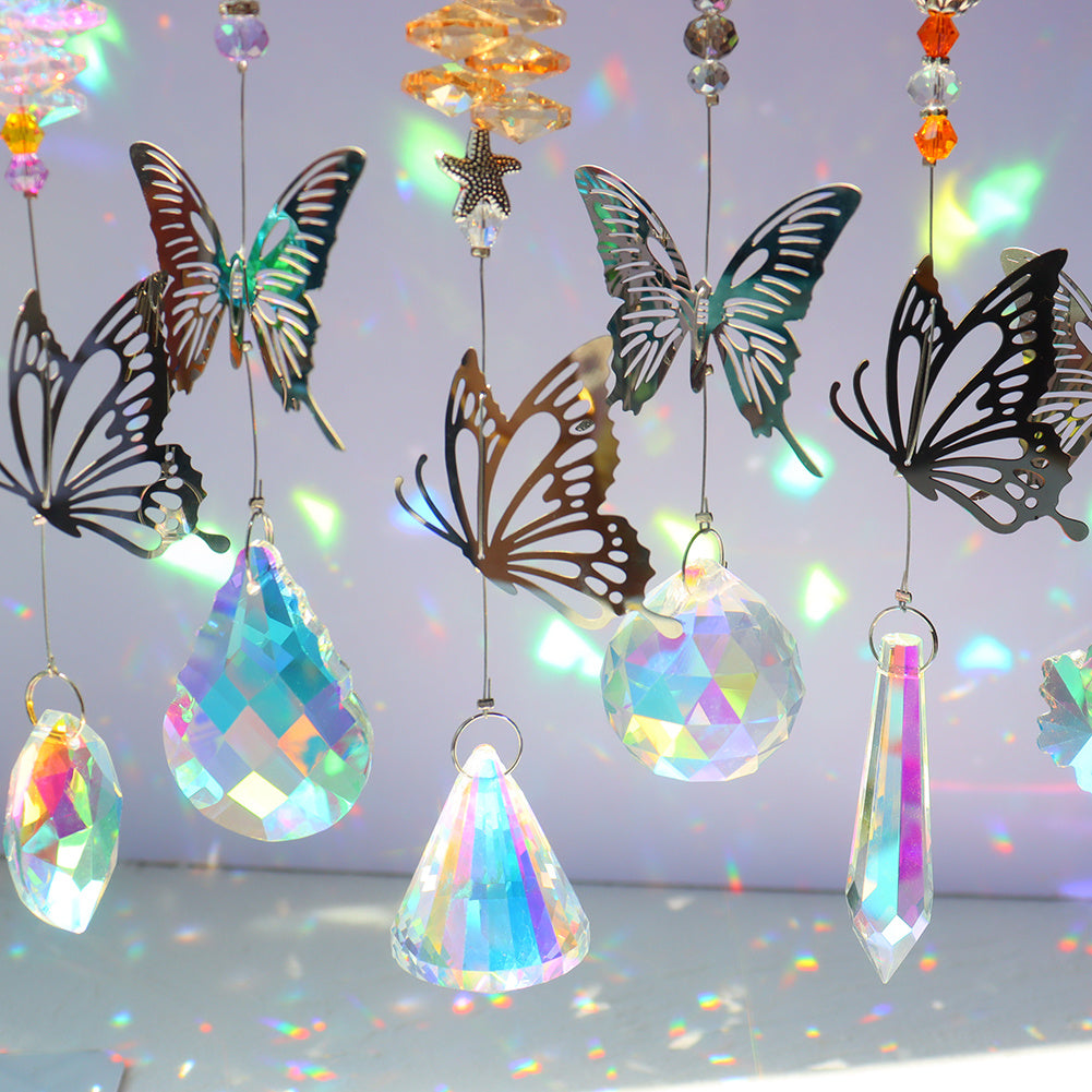 Crystal Wind Chime Sunlight Catching Sun Catchers Pendant