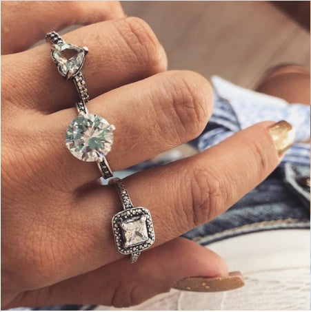 Diamond set ring jewelry