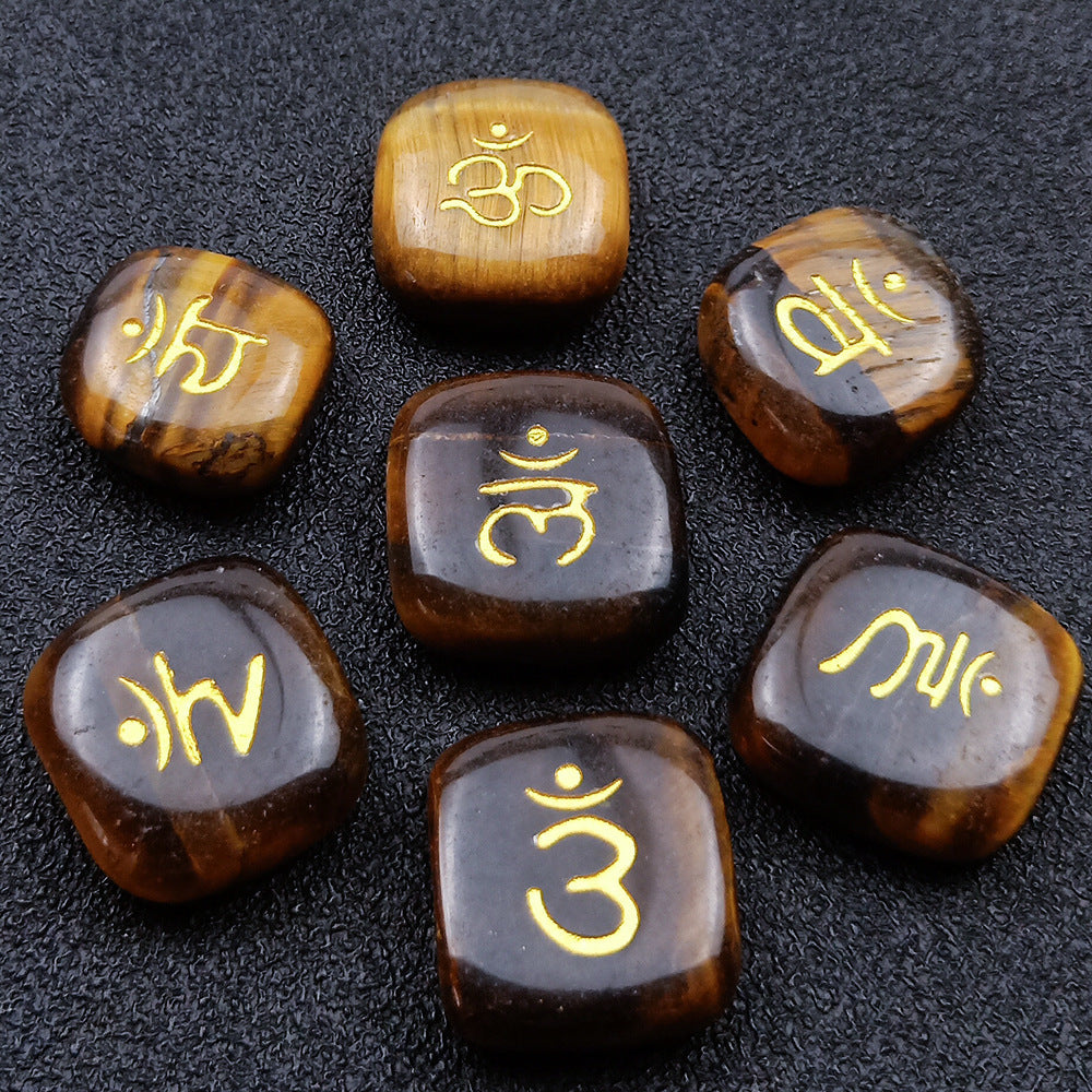 SEVEN CHAKRAS Chakra Symbol Stones Yoga