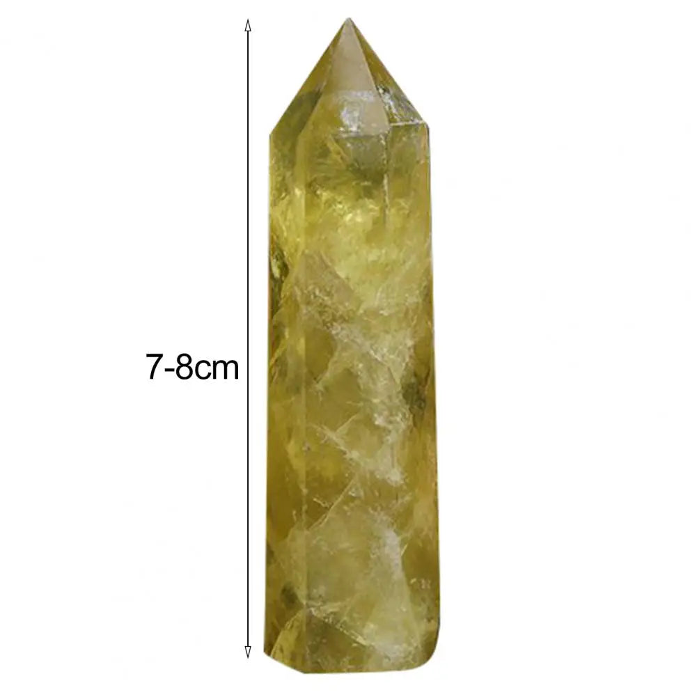 Natural Crystal Prism Positive Energy Stone Pillar Home Crystal Tower Stones