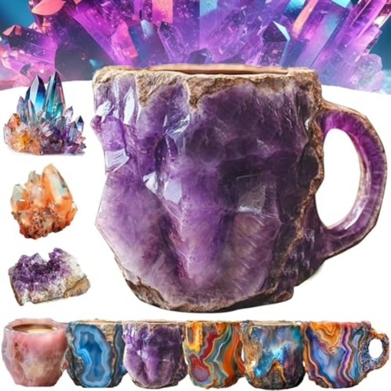 Stunning Marble Crystal Coffee Mugs With Handles Elegant European style